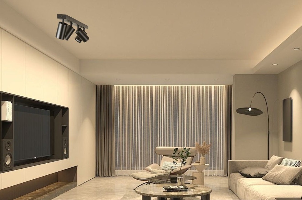 Bodové svítidlo IMMAX NEO PUNTO-4 SMART, Zigbee 3.0, TUYA černé