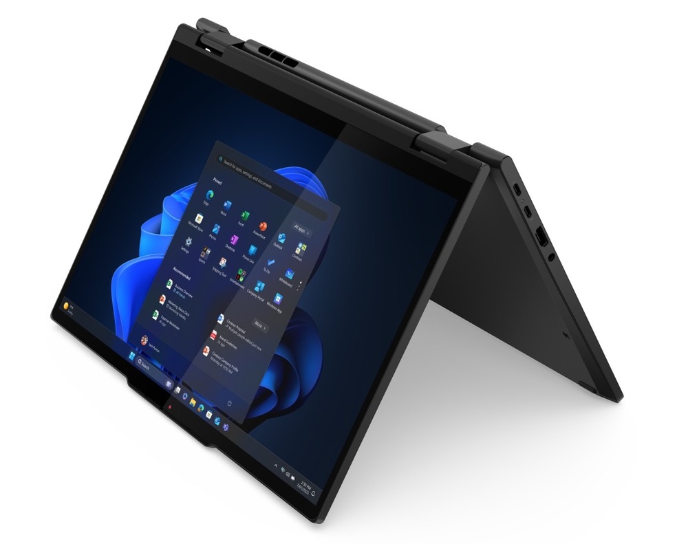 Notebook Lenovo ThinkPad T14s 2-in-1 Gen 1 černý Otevřený notebook Lenovo ThinkPad T14s 2-in-1na postavený do polohy stanu