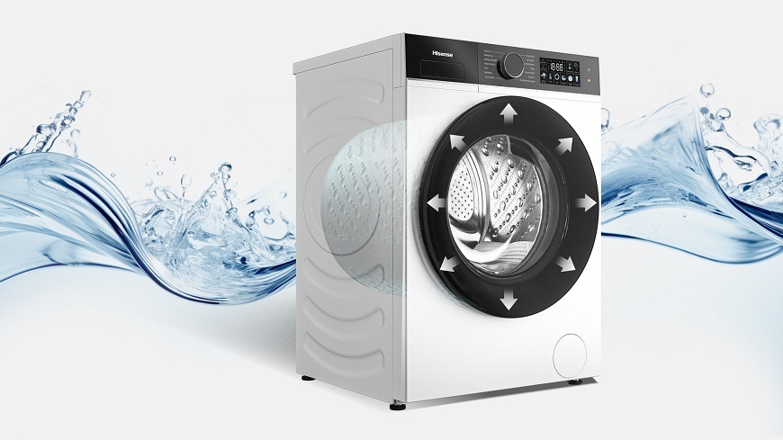 velký otvor bubnu Pračky Hisense WF3I7027BWJ 