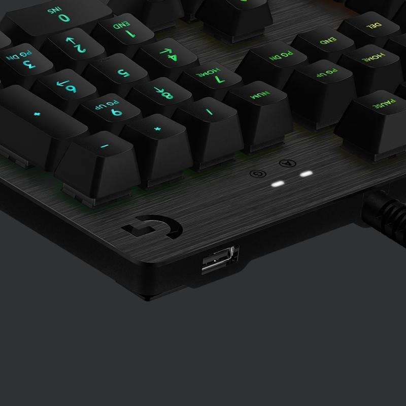 Klávesnice Logitech Gaming G513 Lightsync RGB Mechanical GX Red Linear, US černá Klávesnice Logitech Gaming G513 Lightsync RGB Mechanical GX Red Linear, US černá