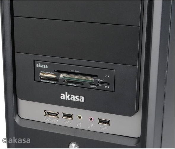 Čtečka eObčanek AKASA AK-ICR-09 do 3.5", 7-slotová Čtečka eObčanek AKASA AK-ICR-09 do 3.5", 7-slotová