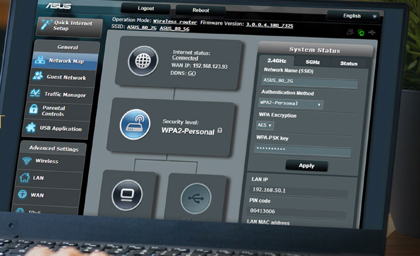Router Asus RT-AX53U - AX1800 černý