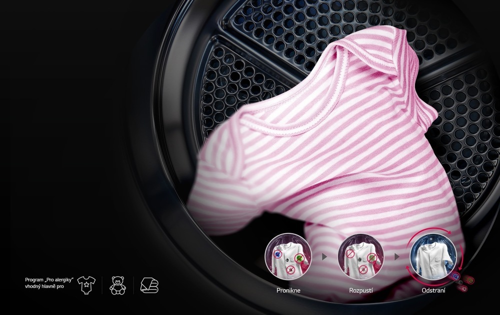Pračka LG FLR9A92WC bílá pro alergiky