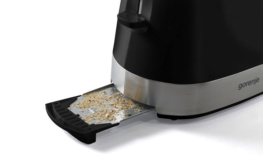 Topinkovač Gorenje T850BK, černá, nádobka na drobky