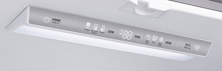 Americká chladnička s mrazničkou RF749N4SWSE, šedá, elegantní design