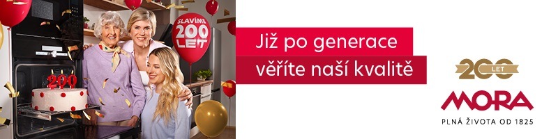 Sklokeramický sporák Mora C 2245 AS Inoxlook Banner 200 let s vámi