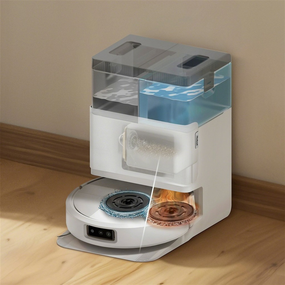 Robotický vysavač iRobot Roomba Plus 505 Combo + AutoWash dock (White) bílý