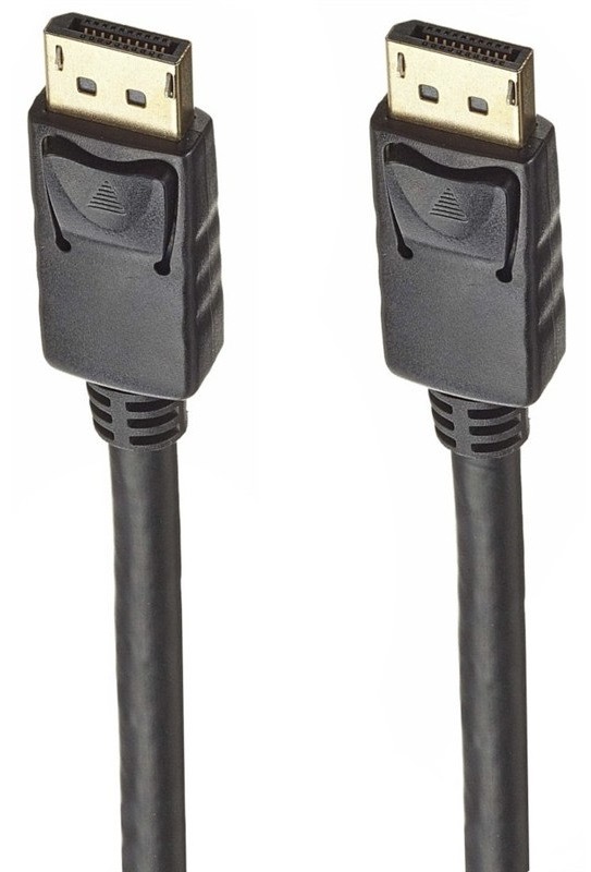 Propojovací kabel PremiumCord s délkou 2 metry, konektory DisplayPort, černá barva