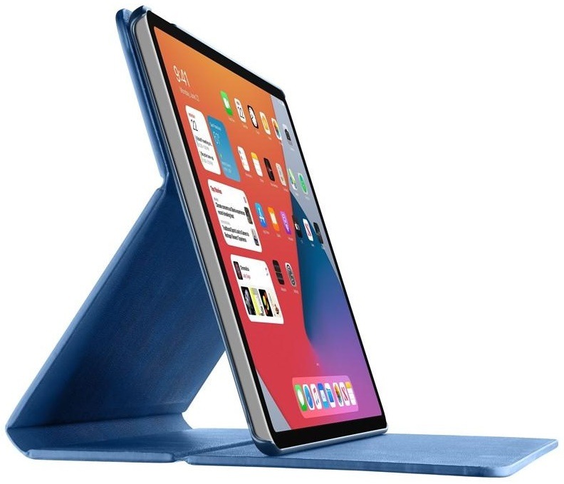 Pouzdro na tablet CellularLine Folio na Apple iPad Air 10,9" (2020) modré