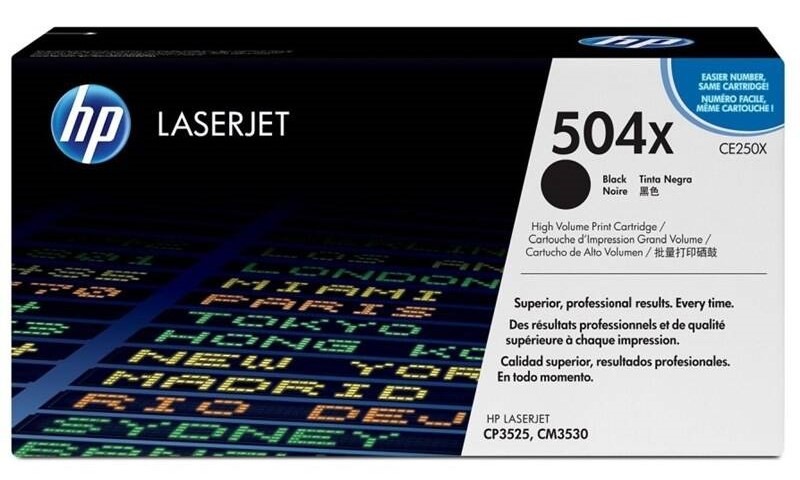 Toner HP 504X, 10 500 stran černý