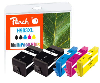 Inkoustová náplň Peach HP 903XL, MultiPac Plus, 5x 910 stran vícebarevná Inkoustová náplň Peach HP 903XL, MultiPac Plus, 5x 910 stran vícebarevná