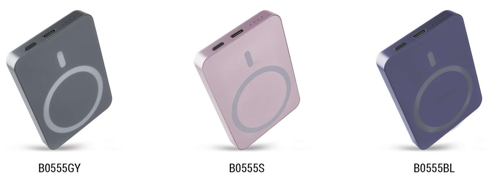 Powerbanka EMOS WI 522, 5 000 mAh, 20 W+Wireless modrá