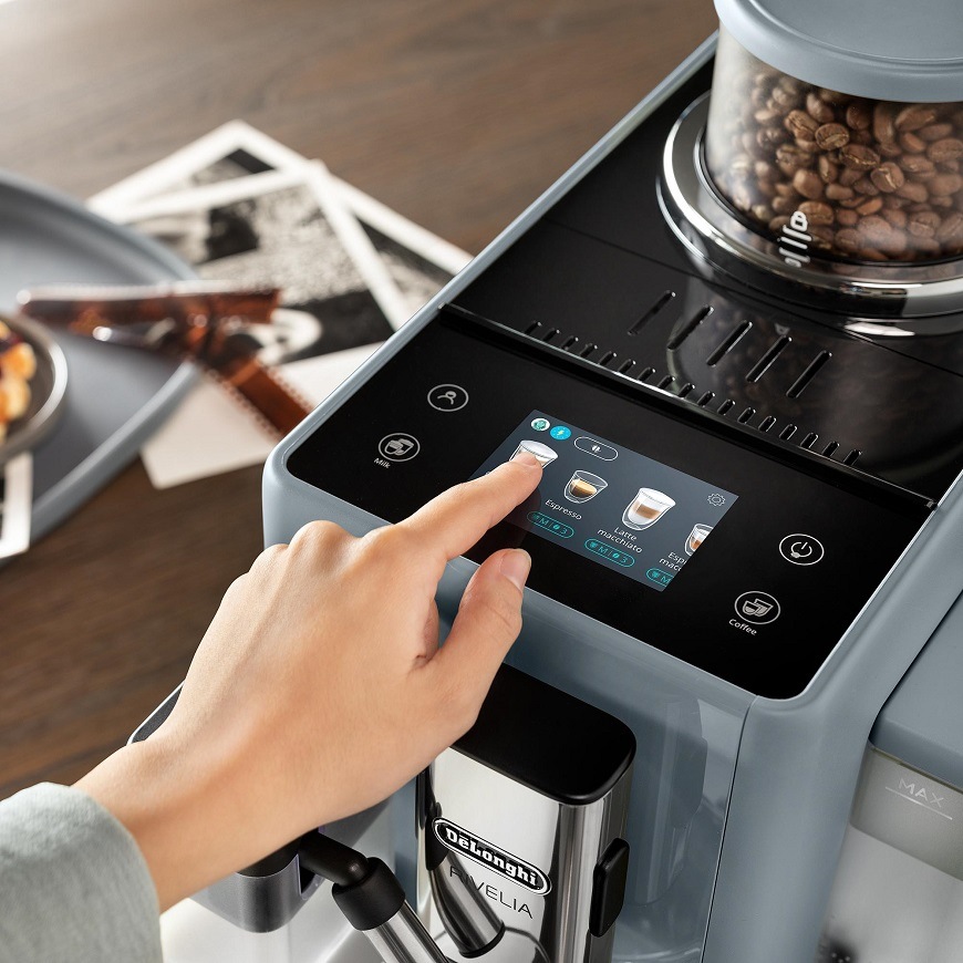 Automatický kávovar De'Longhi Rivelia EXAM 440.55.G šedý