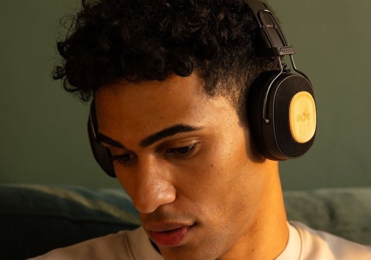 Sluchátka Marley Positive Vibration Riddim BT béžová/dřevo