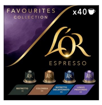 Kapsle L'OR Espresso Favourites mix 40 ks