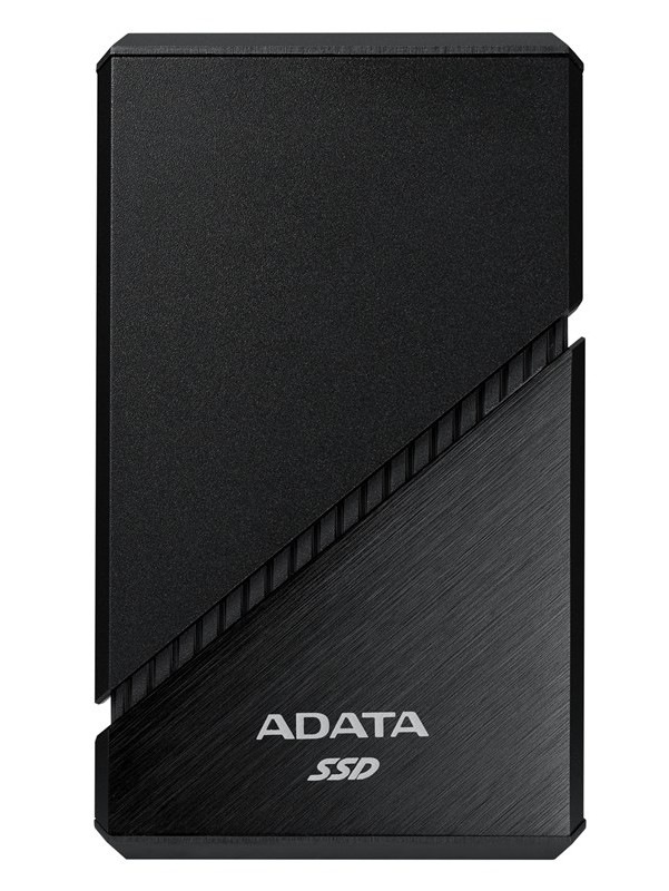 Externí disk ADATA SE920 4TB, USB 4 Type-C, R:3800/W:3700MB/s, černá barva.