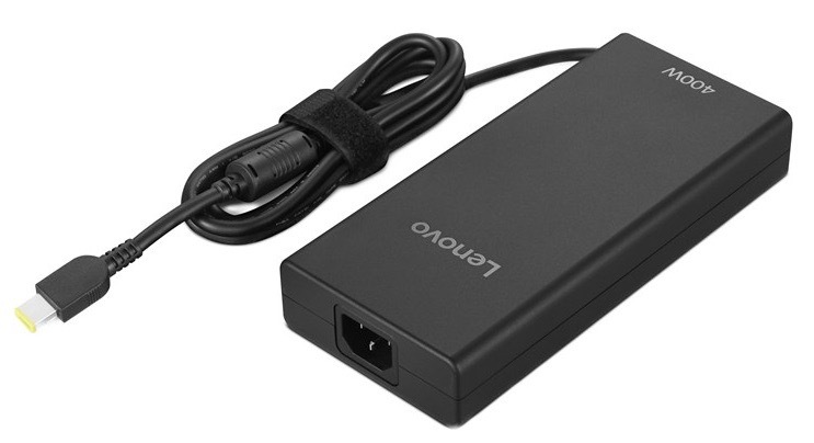Napájecí adaptér Lenovo Legion o výkonu 400 W AC Slim Tip-EU, černá barva