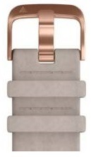 Řemínek Garmin Quick Release 20mm, semišový šedý, růžovozlatá přezka Řemínek Garmin Quick Release 20mm, semišový šedý, růžovozlatá přezka