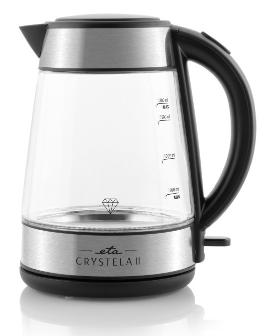 Rychlovarná konvice ETA Crystela II ETA115490000, nerez/sklo