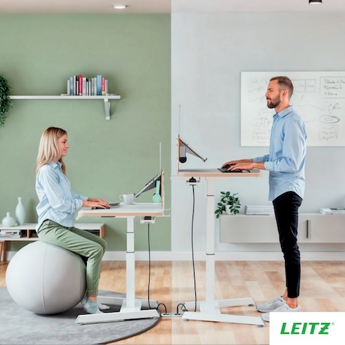 Elektrický stůl Leitz Ergo bílý Elektrický stůl Leitz Ergo bílý
