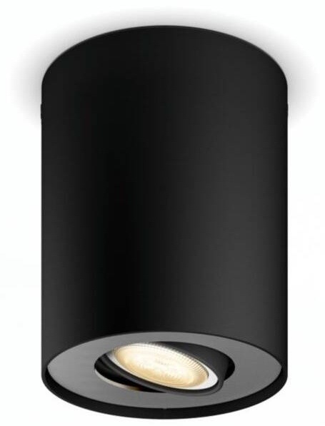 Bodové svítidlo Philips Hue Pillar White Ambiance Spot, bez ovladače černé