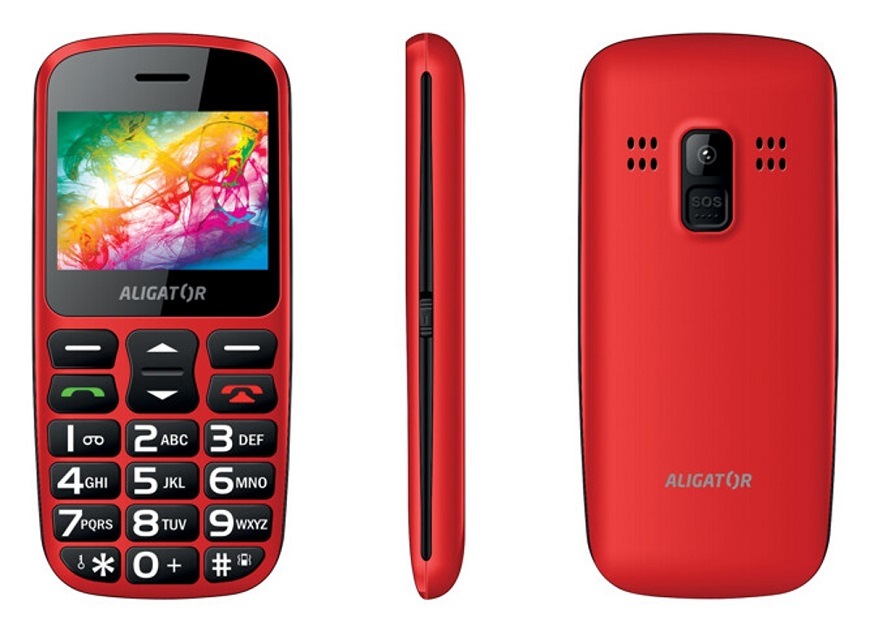 Mobilní telefon Aligator A690 Senior červený Mobilní telefon Aligator A690 Senior červený