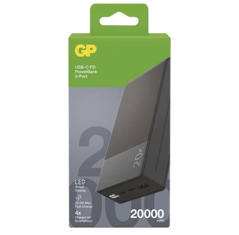 Powerbanka GP M2+ Series 20000mAh M20C šedá Powerbank GP M2+ Series 20000mAh M20C - šedá