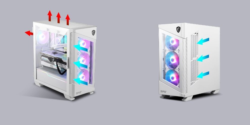 Case MSI MPG VELOX 100R bílá MSI MPG VELOX 100R