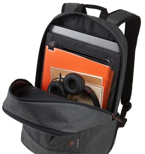 Batoh na notebook Case Logic Era 15,6" antracitový Batoh na notebook Case Logic Era 15,6" s otevřenou hlavní kapsou
