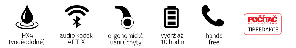 Sluchátka Niceboy HIVE Sport modrá