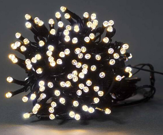 Vánoční osvětlení Nedis SmartLife LED, Wi-Fi, Teplá bílá, 100 LED, 10 m, Android / IOS