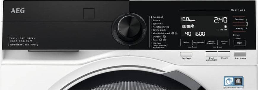 Pračka se sušičkou AEG AbsoluteCare® Pro 9000X LWR98165XC bílá AEG 9000 AbsoluteCare LWR98165XC