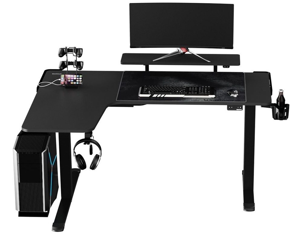 Herní stůl ULTRADESK WINGER černý Herní stůl ULTRADESK WINGER - černý