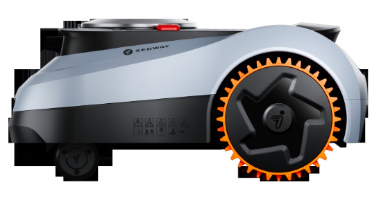 Robotická sekačka Segway Navimow i210E Lidar Detail zadního kola pohonu Segway Navimow i210E LiDAR