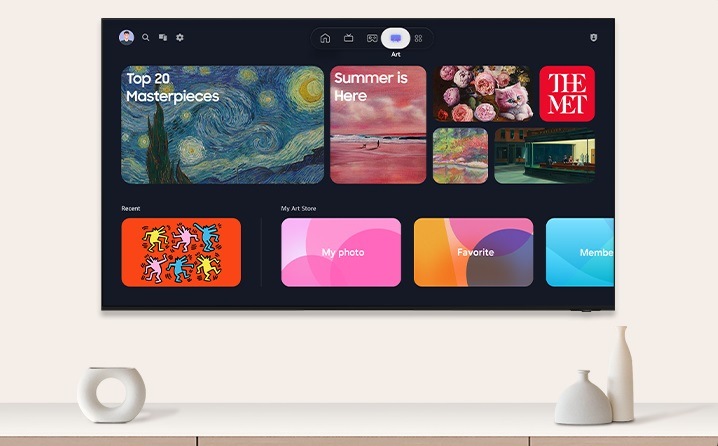 Televize Samsung chytrá domácnost interiér