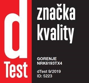 Chladnička s mrazničkou Gorenje NRK6193TX4 nerez