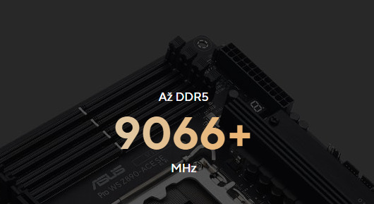 Asus Pro WS Z890-ACE SE podporuje DDR5 RAM