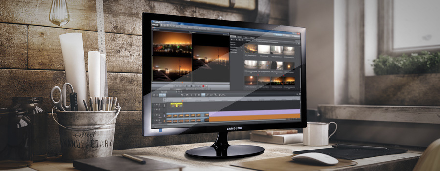 Monitor Samsung S24D300HS černý