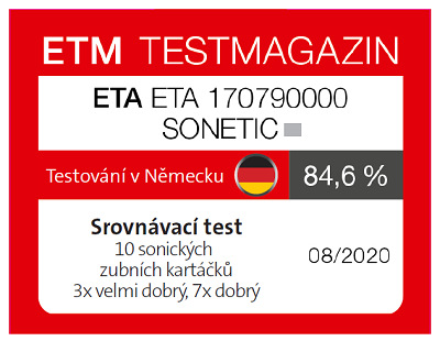 Zubní kartáček ETA Sonetic 4707 90000 bílý Zubní kartáček ETA Sonetic 4707 90000 bílý