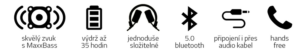 Sluchátka Niceboy HIVE XL 2021 černá/modrá Sluchátka Niceboy HIVE XL 2021 černá/modrá
