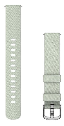 Řemínek Garmin Lily 2 (14 mm), nylonový, Sage Gray/Silver