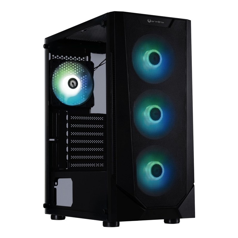 Case BitFenix C60 Negro - černá barva