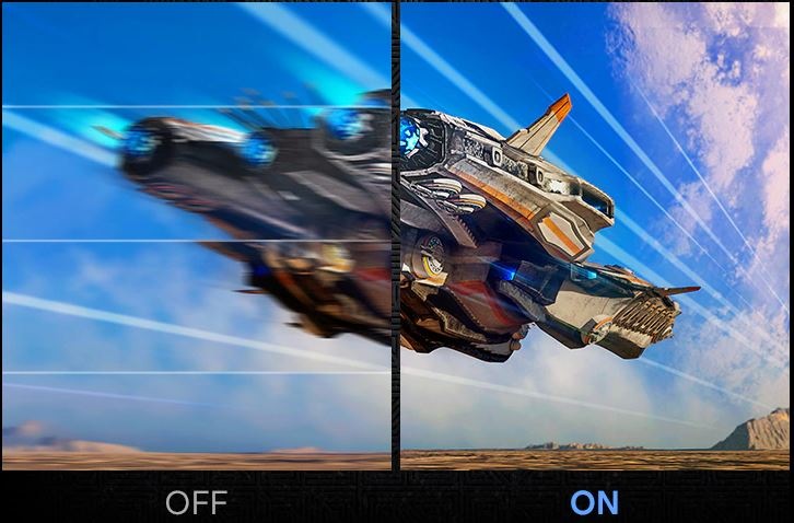 Herní monitor Samsung Odyssey G8 (G80SH) stříbrný Herní monitor Samsung Odyssey G8 (G80SH) s ukázkou plynulého hraní