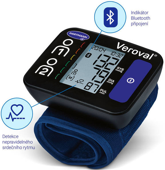 Tlakoměr na zápěstí HARTMANN Veroval BPW26 Veroval Compact Connect BPU26