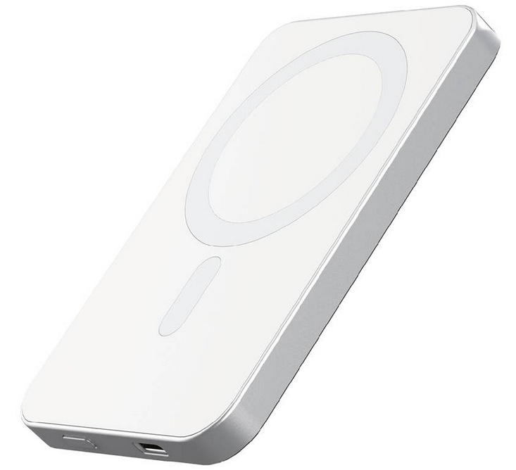 ER Power MagSafe 5000mAh (ERPWMG5K2-WH) stříbrná/bílá