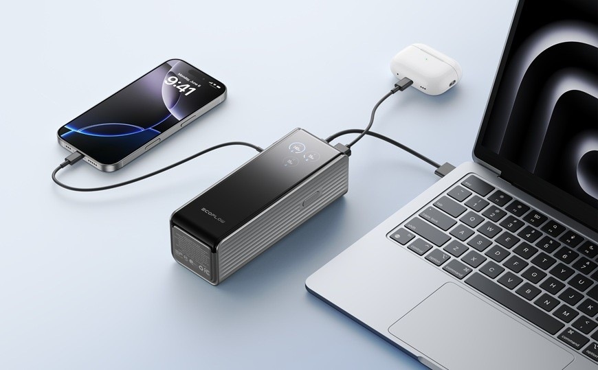 Powerbanka EcoFlow RAPID 25000mAh, 170W stříbrná
