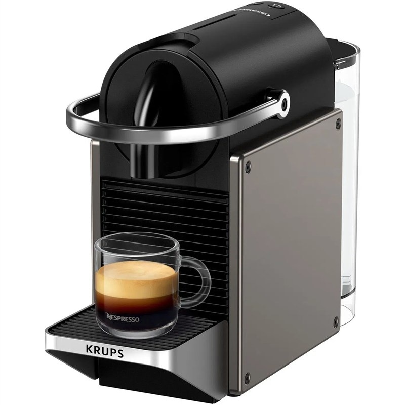 Kapslový kávovar Krups Nespresso Pixie XN306T10P titanový
