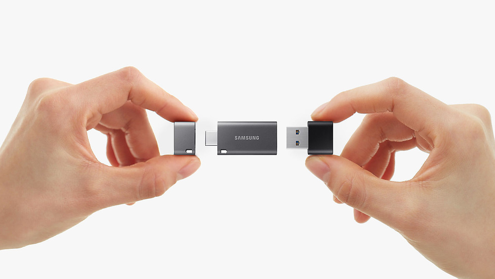 USB Flash Samsung Duo Plus 32GB USB-C černý