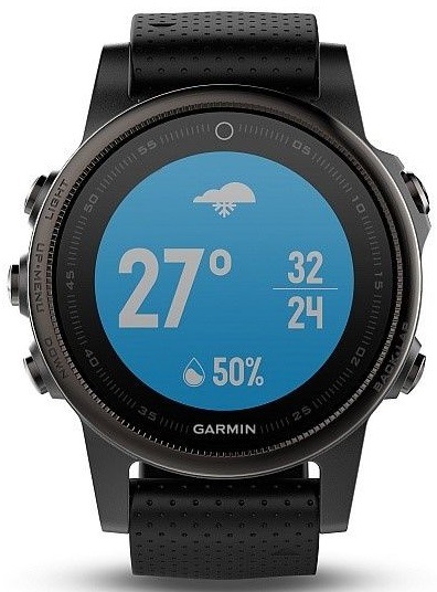 Chytré hodinky Garmin Fenix 5S Sapphire černé/šedé