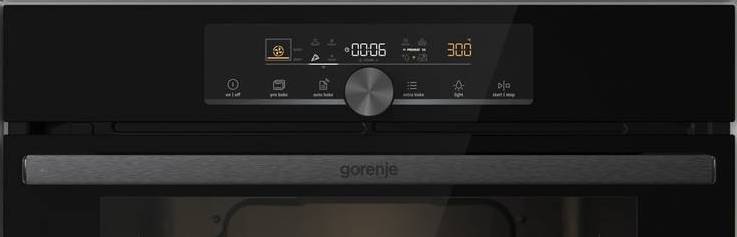Trouba Gorenje BPS6747A06BG, černá, ovládací panel